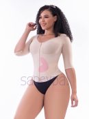 Chaleco con brasier y mangas