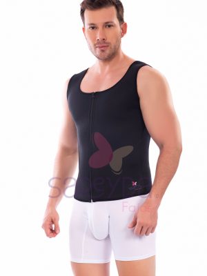 Chaleco en neopreno con cierre abdominal