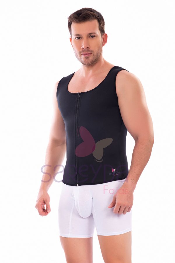 Chaleco en neopreno con cierre abdominal