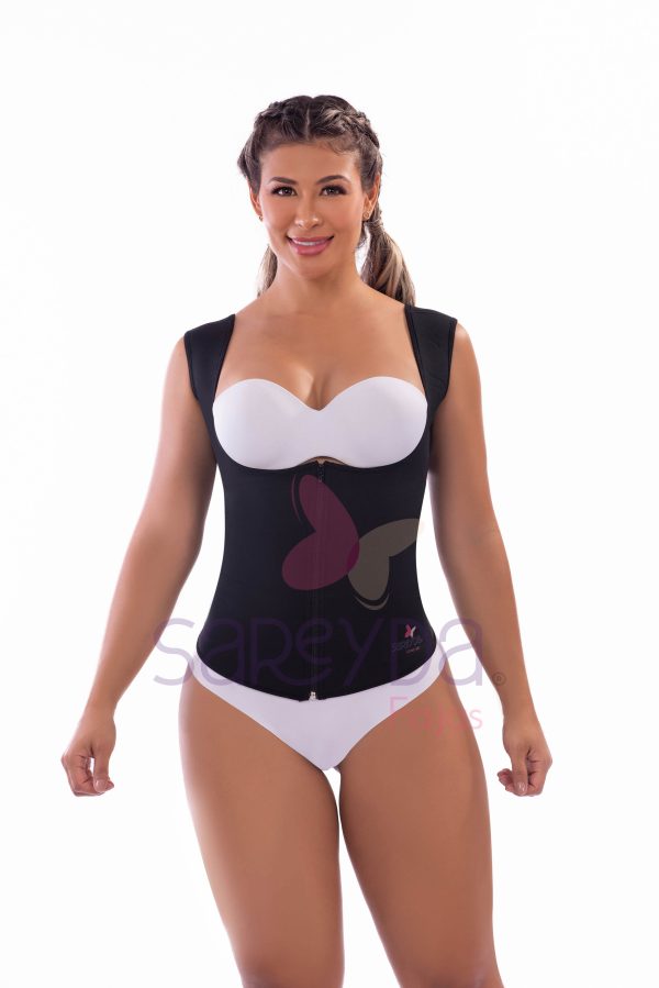 Chaleco en neopreno con cierre abdominal