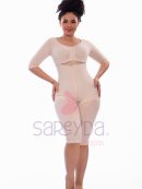Faja lipo con mangas y brasier solapa bota larga