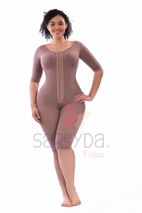 Faja lipo con brasier y mangas bota larga