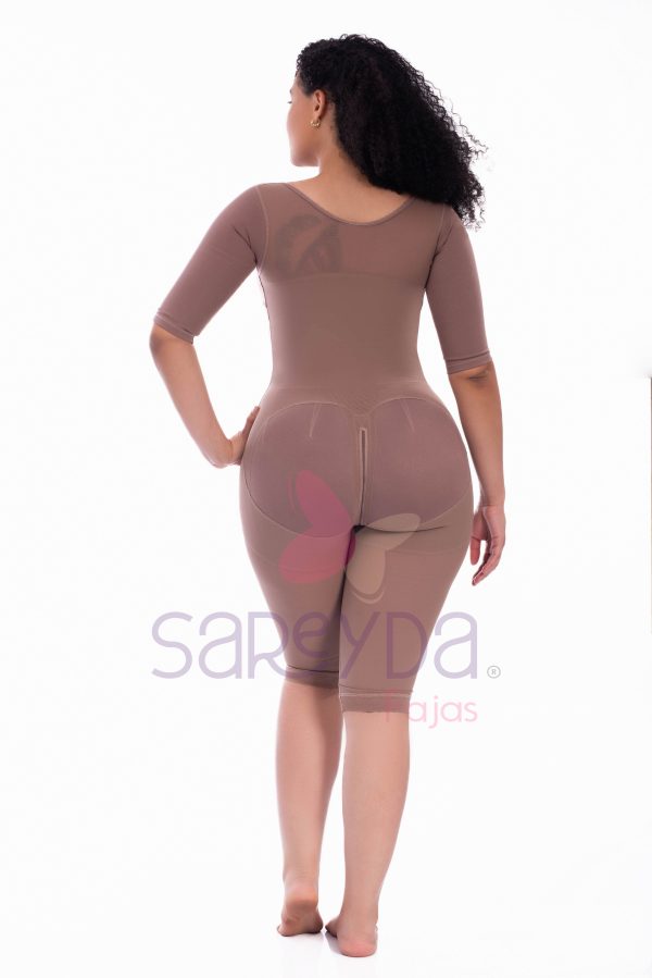 Faja lipo con mangas y brasier solapa bota larga