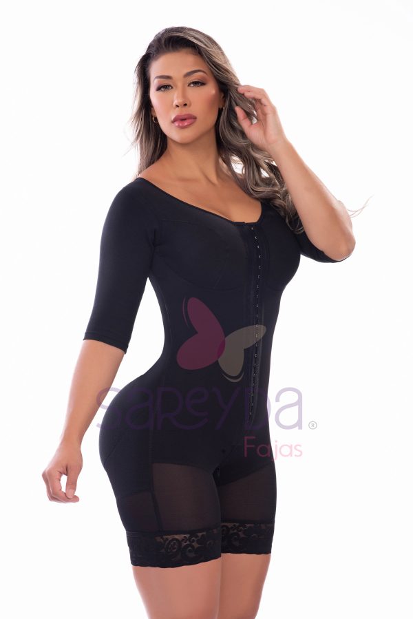 Faja con brasier y mangas media pierna