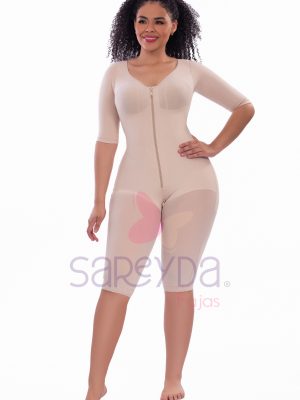 Faja lipo con brasier y mangas bota larga